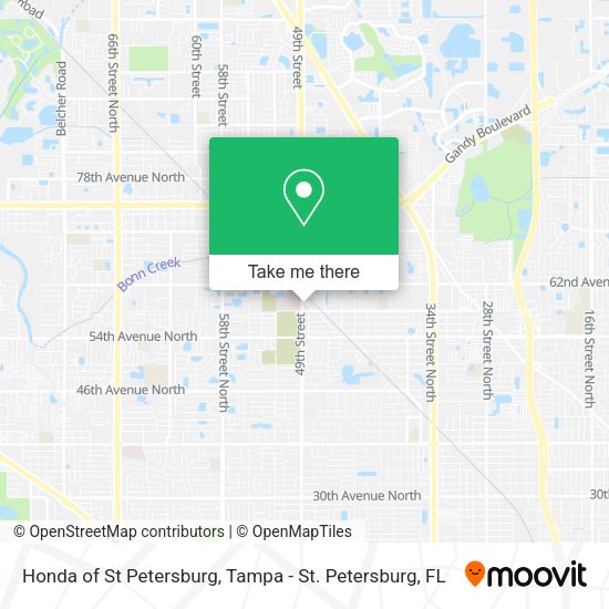 Mapa de Honda of St Petersburg