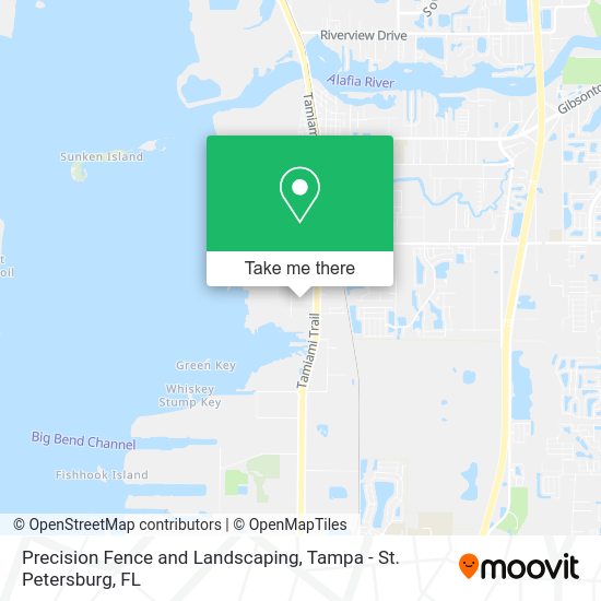 Precision Fence and Landscaping map