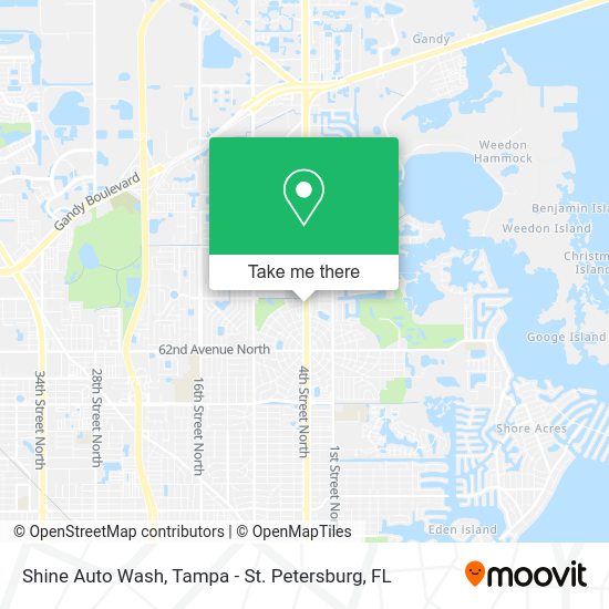 Shine Auto Wash map