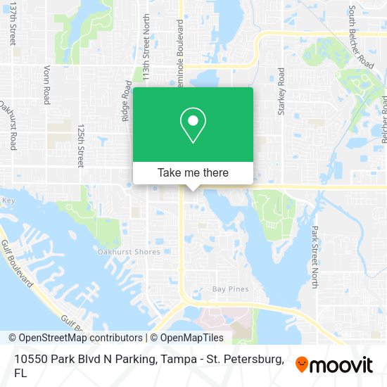 Mapa de 10550 Park Blvd N Parking