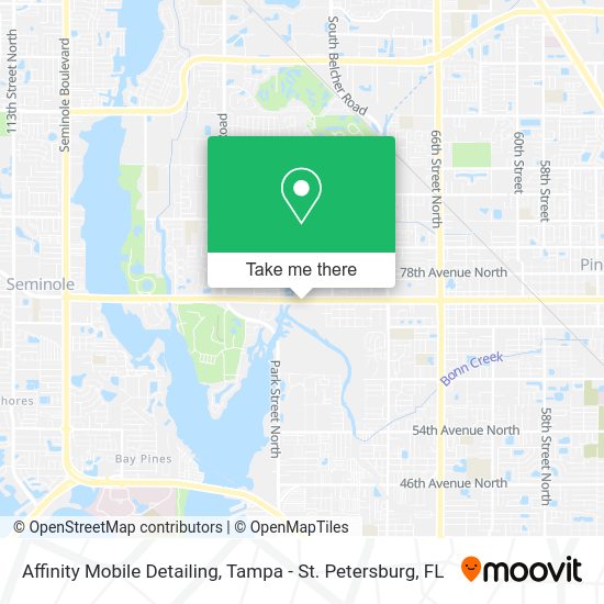 Mapa de Affinity Mobile Detailing