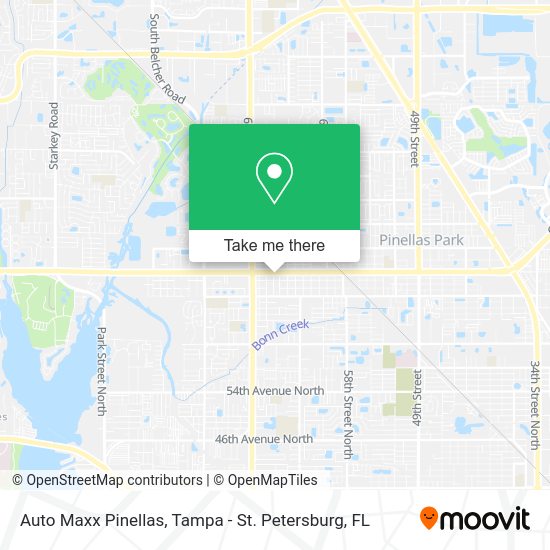 Mapa de Auto Maxx Pinellas