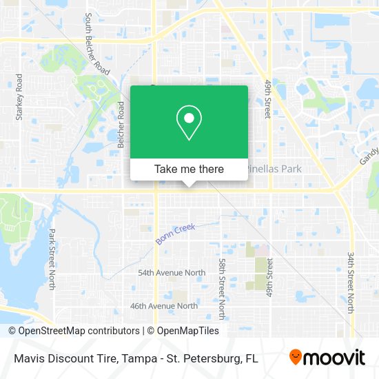 Mapa de Mavis Discount Tire