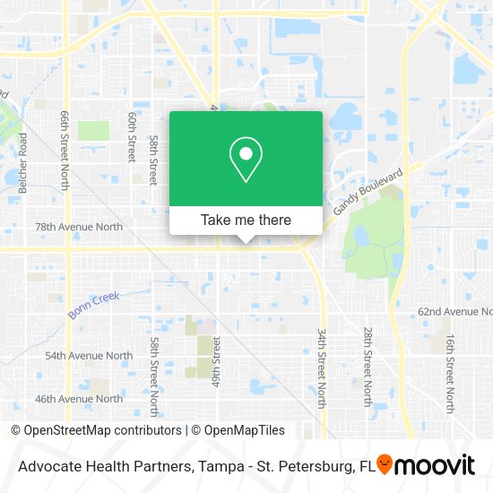 Mapa de Advocate Health Partners