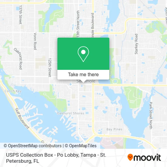 USPS Collection Box - Po Lobby map