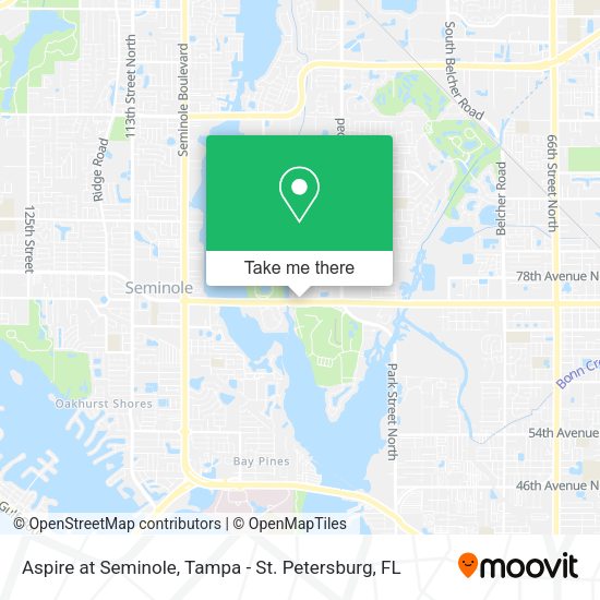 Aspire at Seminole map