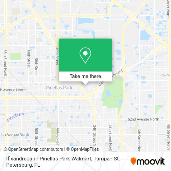 Ifixandrepair - Pinellas Park Walmart map