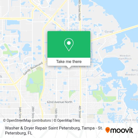 Mapa de Washer & Dryer Repair Saint Petersburg