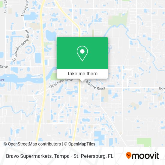 Bravo Supermarkets map