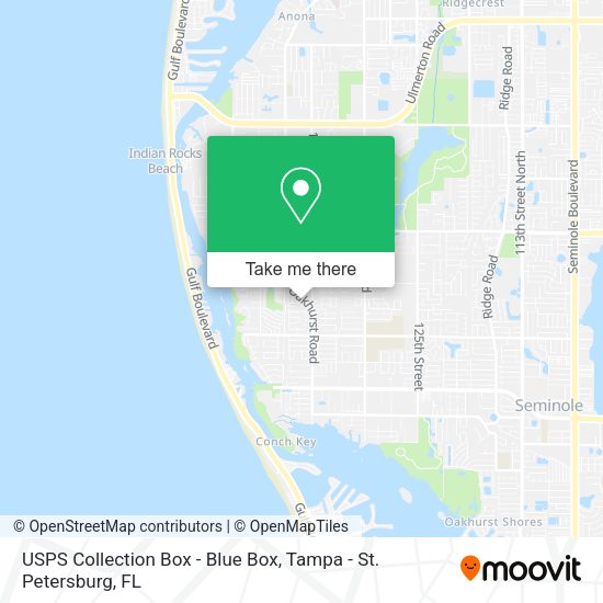 USPS Collection Box - Blue Box map
