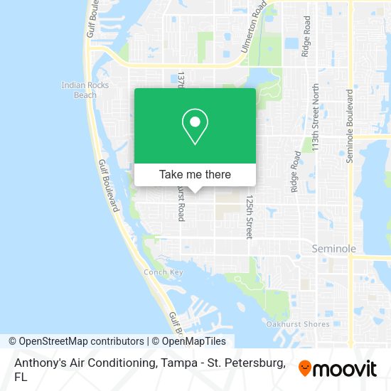 Anthony's Air Conditioning map