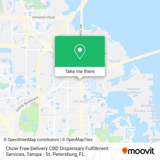 Mapa de Chow Free-Delivery CBD Dispensary Fulfillment Services