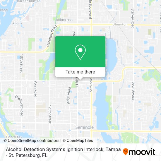 Mapa de Alcohol Detection Systems Ignition Interlock
