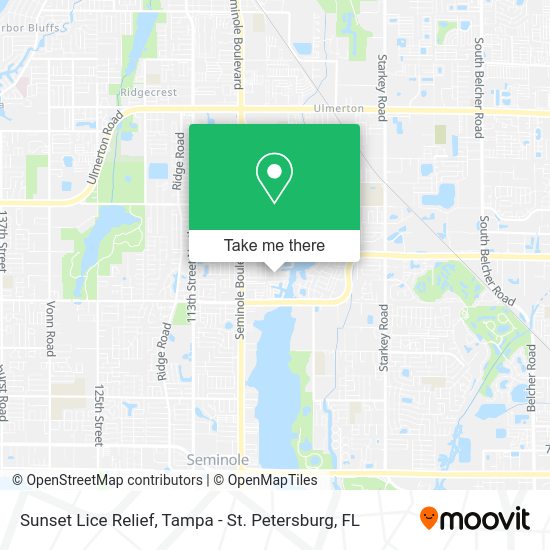 Sunset Lice Relief map
