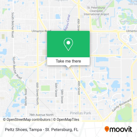 Peltz Shoes map