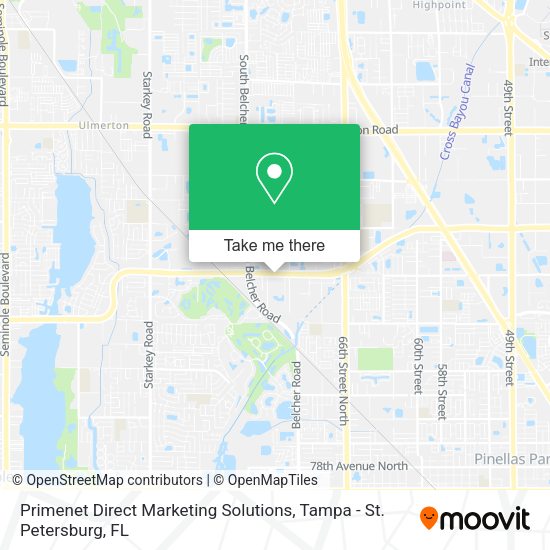 Mapa de Primenet Direct Marketing Solutions