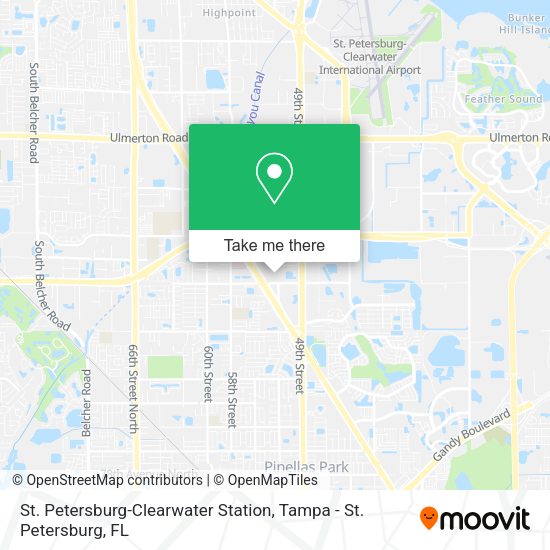 St. Petersburg-Clearwater Station map