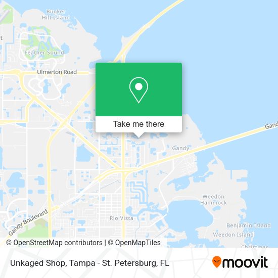 Unkaged Shop map