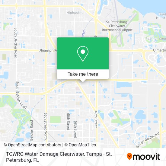 Mapa de TCWRC Water Damage Clearwater