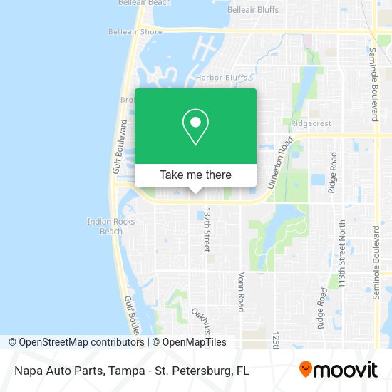 Napa Auto Parts map