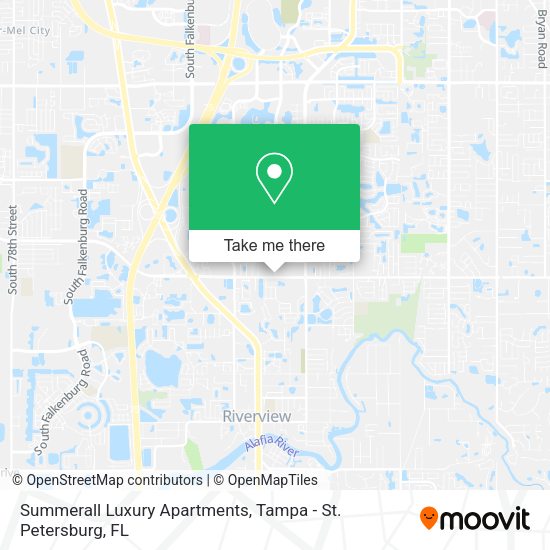 Mapa de Summerall Luxury Apartments
