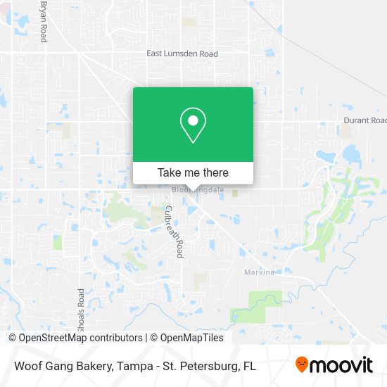 Mapa de Woof Gang Bakery