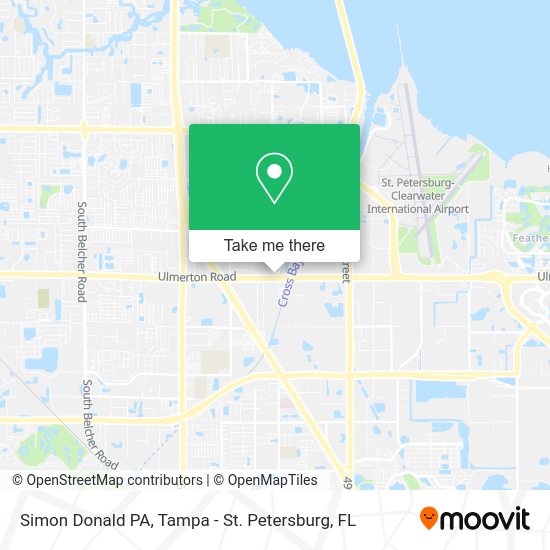 Simon Donald PA map