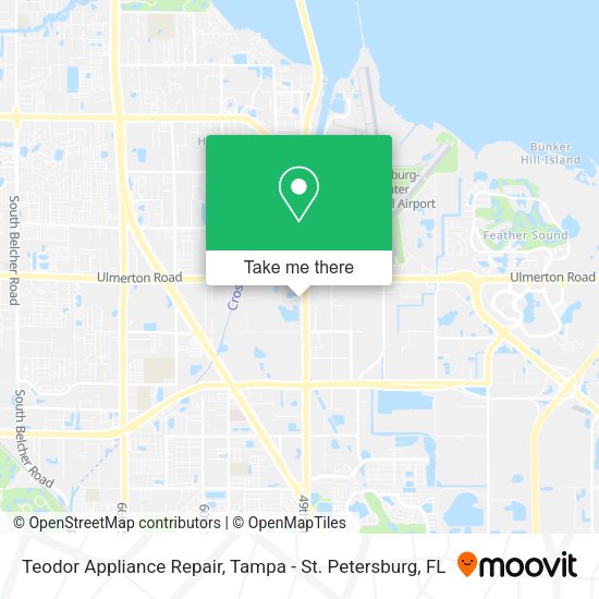 Teodor Appliance Repair map