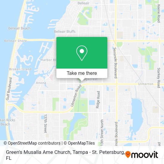 Mapa de Green's Musalla Ame Church
