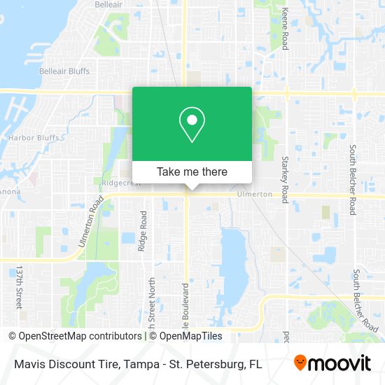 Mapa de Mavis Discount Tire