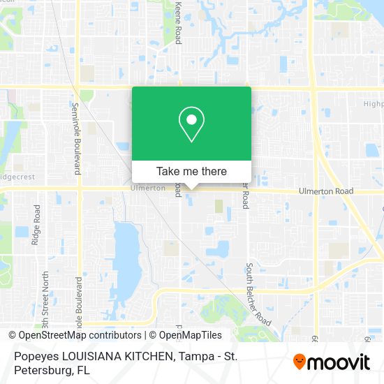 Mapa de Popeyes LOUISIANA KITCHEN