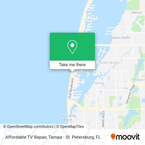Affordable TV Repair map
