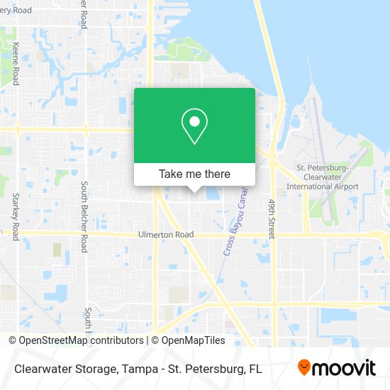 Clearwater Storage map