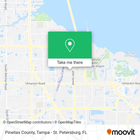 Pinellas County map