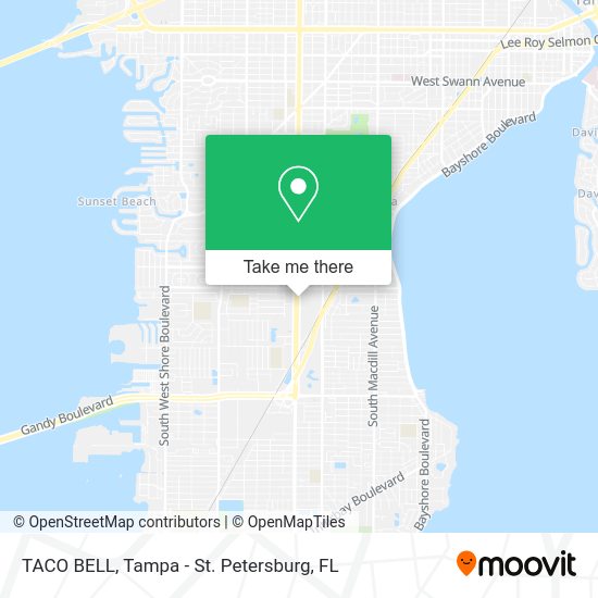 TACO BELL map