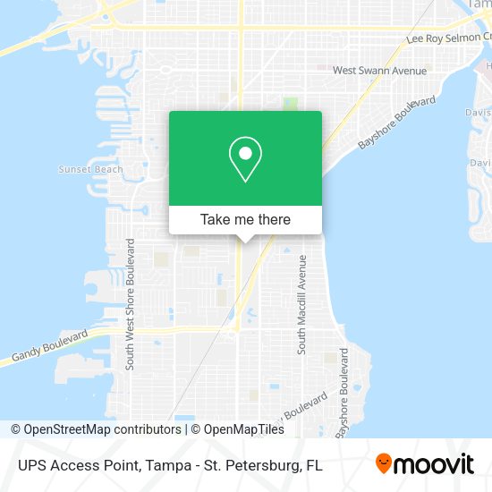 UPS Access Point map