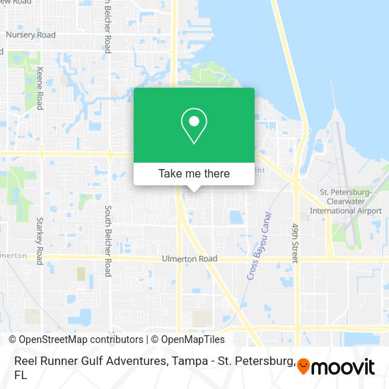 Reel Runner Gulf Adventures map
