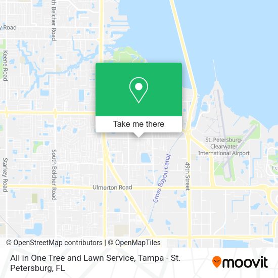 All in One Tree and Lawn Service map