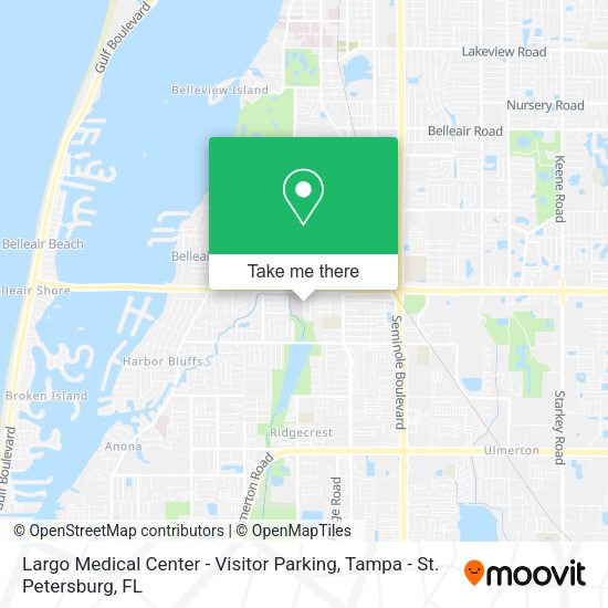 Largo Medical Center - Visitor Parking map