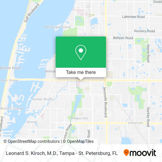 Leonard S. Kirsch, M.D. map
