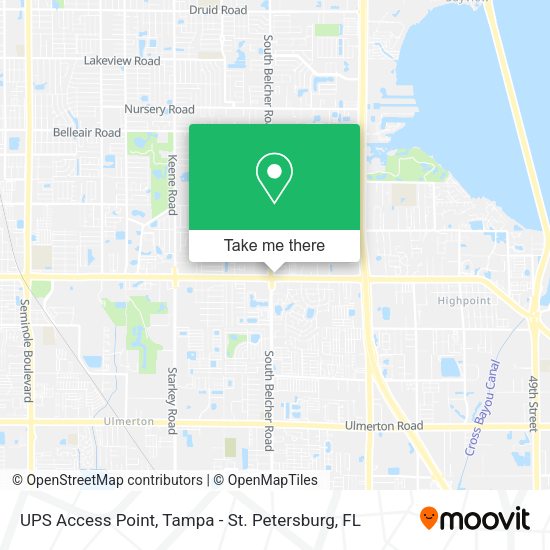 UPS Access Point map
