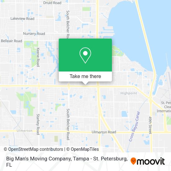 Big Man's Moving Company map