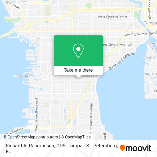 Richard A. Rasmussen, DDS map