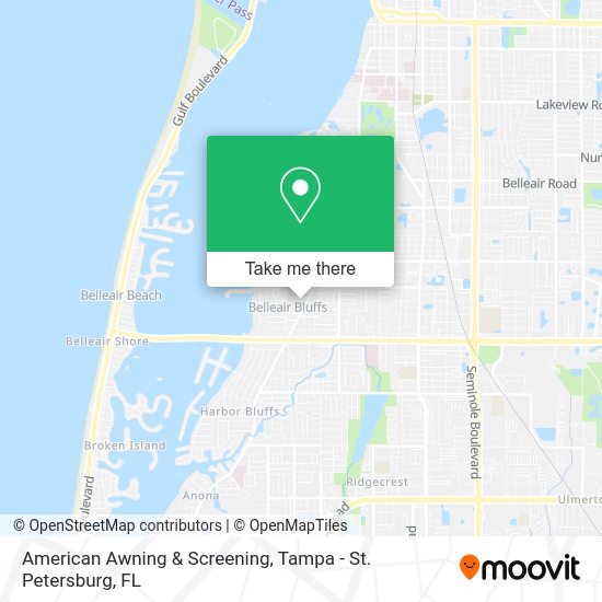 Mapa de American Awning & Screening