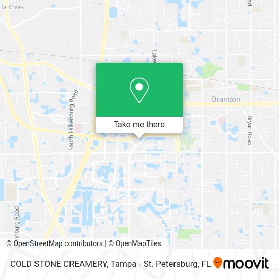 COLD STONE CREAMERY map