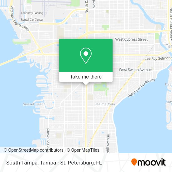 South Tampa map