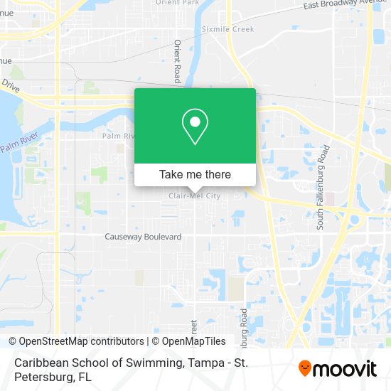 Caribbean School of Swimming map