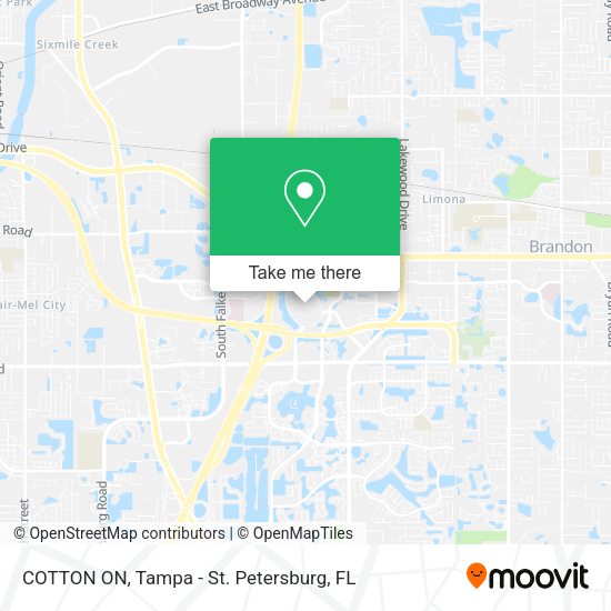COTTON ON map