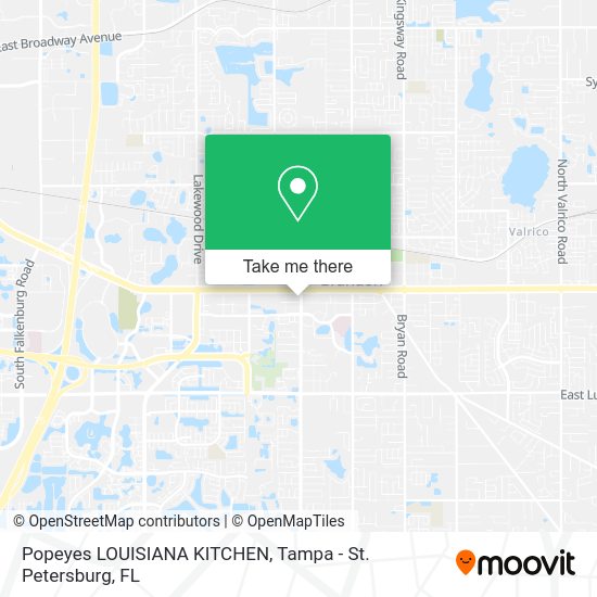 Popeyes LOUISIANA KITCHEN map