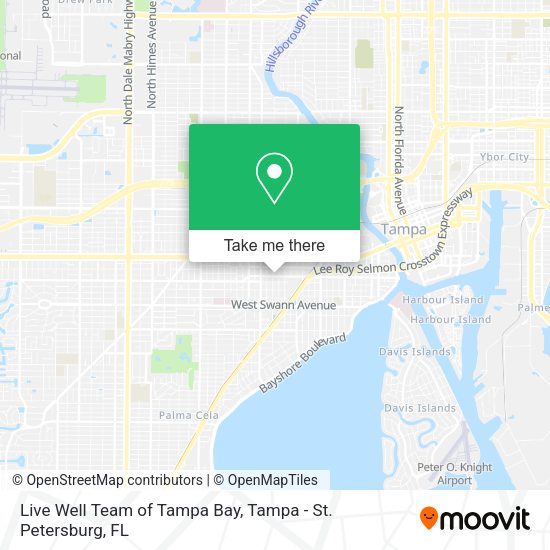 Live Well Team of Tampa Bay map